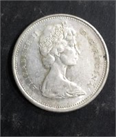 1968 CANADIAN SILVER 25 CENT COIN