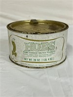 Vintage HUBS Home Cooked Salted Peanuts Tin Can