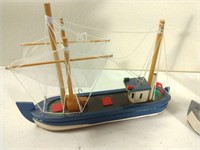 THREE NICE WOODEN BOAT DECORATIONS