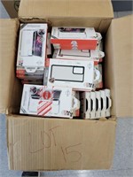 Boxes of New Cell Phone Accessories
