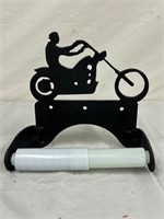 Metal toilet paper holder wall mount motorcycle