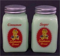 Sunbeam Jadeite Vintage Style Shakers