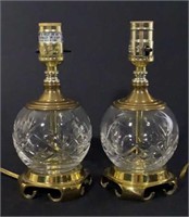 Pair Of Waterford Asian Influence Lamps