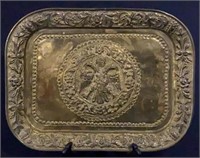 Hammered Russian Brass Tray