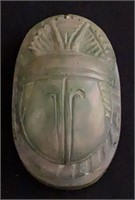 Carved Egyptian Soapstone Scarab