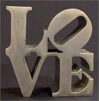 Robert Indiana Love Sculpture Paperweight