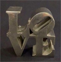 Robert Indiana Love Sculpture Paperweight