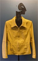 Bogato Ladies Yellow Leather Jacket