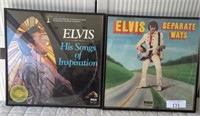 (2) Framed Elvis Albums