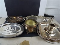 Large Silverplate Collection, Glass, Household Items & More