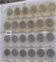 2 sets 25 Cents Confederation-125 Years Coins