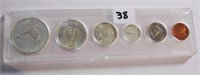 1967 Canadian 6 Coin Set ( some silver coins)