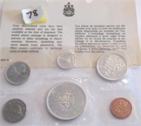 1964 Canadian Uncirculated 6 Coin Set