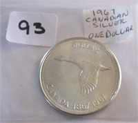 1967 Canadian One Dollar Coin