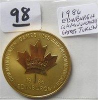 1986 Commonwealth Games-Edinburgh Token