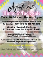 April 2nd Horse & Tack Sale