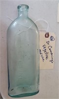 Dr. Cummings Vegetine medicine bottle aqua c 1870