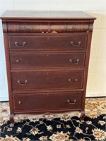 Vintage tall chest 47” tall 34” wide 21” deep