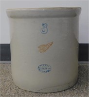 * 3 Gallon Red Wing Crock - Some Cracks & Chips,