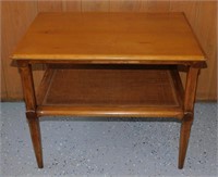 ** Nice Wood Accent/End Table with Shelf - 21"