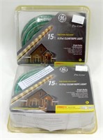 2 Sets of 15' Clear Rope Lights in Package