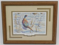 * Signed & Numbered Pheasant Picture