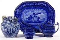 Outstanding American Historical Staffordshire transferware from Part III of the Routson Collection