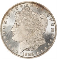 $1 1885-O PCGS MS64+ CAC