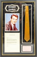 Bobby Darin Framed Tie / Autograph Collage