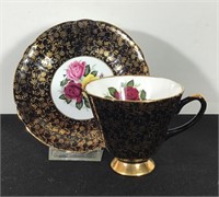 IMPERIAL 22K GOLD TEACUP & SAUCER