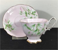 ROYAL ALBERT SNOWDROP TEACUP & SAUCER