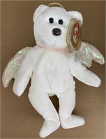 VINTAGE TY BEANIE BABY  1998 HALO WHITE ANGEL BEAR