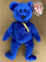 VINTAGE TY BEANIE BABY  2001 UNITY BLUE BEAR
