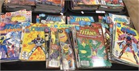 Assortment Of DC Teen Titans Comic Books.