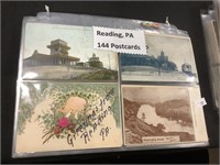 144 Vintage Reading, PA Postcards.