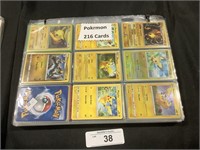 216 Pokémon Trading Cards.