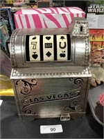 Hollow Tin Decor Las Vegas Slot Machine.