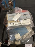 7 Plasticville Kits.