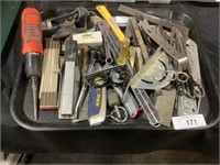Tools Metal Measures & Scissors.