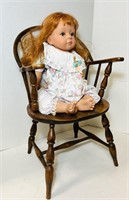Antique Child’s Sack Back Windsor Style Chair