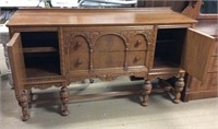 Antique Buffet, Matches Table and China Cabinet