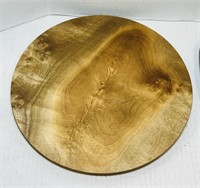 2 Trays, 13” Wooden signed Tray, Couroc Serving