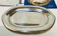 3 Platters, Nambe’ 555, 11” x 11”, Faberware 12”