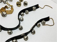 Leather Straps with Bells, 2 are 30” long, 3 are