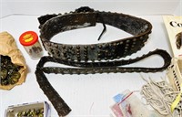 Leather Belts w/ Brass Tacks, Extra Brass Tacks,