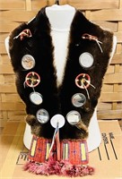 Native American Otter Breast Ornament Vest