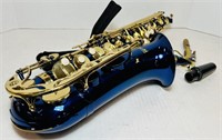 Mendini by Cecilo Saxophone, Blue, Brass and