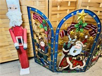 Metal Christmas Folding Decoration, set in front