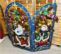 Metal Christmas Folding Decoration, set in front