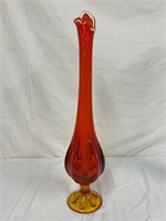 21 inches tall mcm Amberina Swung Vase Viking